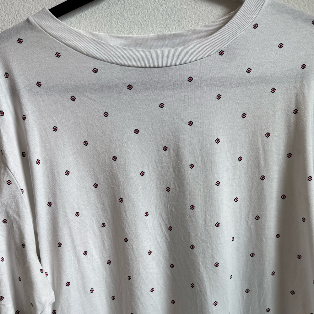 Scotch & Soda White Tee with Red Dots